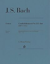 Johann Sebastian Bach Notenblätter Cembalokonzert E-Dur Nr. 2 BWV 1053