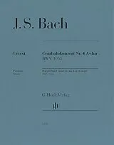 Johann Sebastian Bach Notenblätter Cembalokonzert A-Dur Nr. 4 BWV 1055