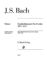Johann Sebastian Bach Notenblätter Cembalokonzert A-Dur Nr. 4 BWV 1055