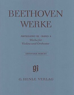 Notenblätter Beethoven Werke Abteilung 3 Band 4 von 
