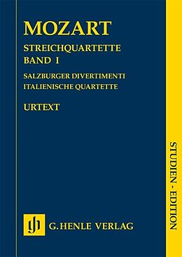Wolfgang Amadeus Mozart Notenblätter Streichquartette Band 1 (Salzburger Divertimenti, Italienische Quartet