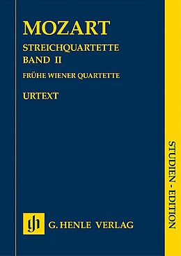 Wolfgang Amadeus Mozart Notenblätter Streichquartette Band 2