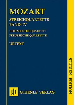 Wolfgang Amadeus Mozart Notenblätter Streichquartette Band 4