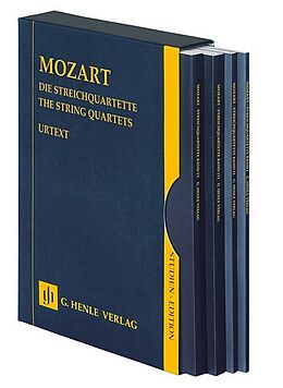 Wolfgang Amadeus Mozart Notenblätter Die Streichquartette (4 Bände im Schuber)