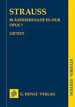 Richard Strauss Notenblätter Serenade Es-Dur op.7