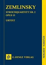 Alexander von Zemlinsky Notenblätter Streichquartett Nr.2 op.15
