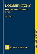 Serge Koussevitzky Notenblätter Kontrabasskonzert op. 3