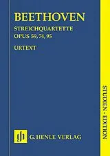 Ludwig van Beethoven Notenblätter Streichquartette op.59, op.74 und op.95