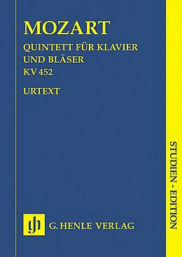 Wolfgang Amadeus Mozart Notenblätter Quintett Es-Dur KV452 + KV617