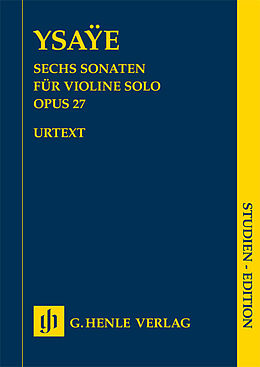 Kartonierter Einband Eugène Ysaÿe - Sechs Sonaten op. 27 für Violine solo von Eugène Ysaye