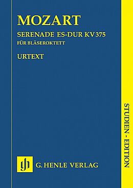 Wolfgang Amadeus Mozart Notenblätter Serenade Es-Dur KV375