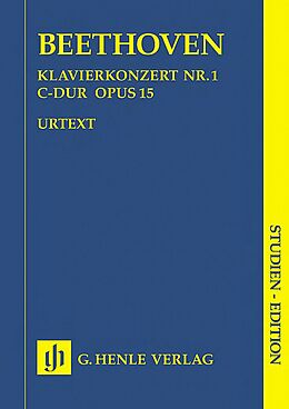 Ludwig van Beethoven Notenblätter Konzert C-Dur Nr.1 op.15