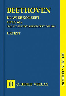 Ludwig van Beethoven Notenblätter Konzert D-Dur op.61a nach dem Violinkonzert