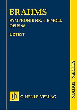 Johannes Brahms Notenblätter Sinfonie e-Moll Nr.4 op.98