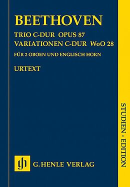 Ludwig van Beethoven Notenblätter Trio C-Dur op.87 und Variationen C-Dur WoO28