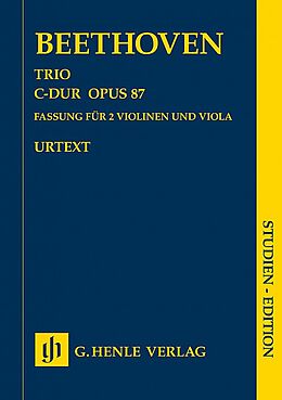 Ludwig van Beethoven Notenblätter Trio C-Dur op.87