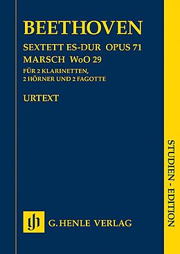 Ludwig van Beethoven Notenblätter Sextett Es-Dur op.71 und Marsch WoO29
