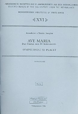  Notenblätter Ave Maria für 2 Stimmen und Instrumente