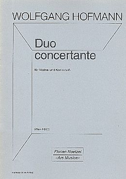 Wolfgang Hofmann Notenblätter Duo concertante op.H80d