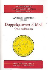Andreas Jakob Romberg Notenblätter Doppelquartett d-Moll op.posth