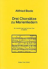 Altfried Beele Notenblätter Drei Chorsätze zu Marienliedern