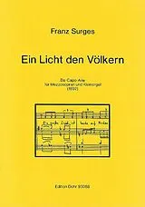 Franz Surges Notenblätter Ein Licht den Völkern Da-Capo-Arie