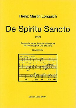 Heinz Martin Lonquich Notenblätter De spiritu sancto Sequentia verbis