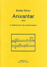 Bojidar Dimov Notenblätter Anixantar für Bassklarinette