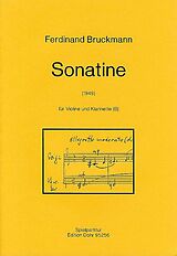 Ferdinand Bruckmann Notenblätter Sonatine für Violine und Klarinette
