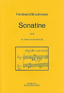 Ferdinand Bruckmann Notenblätter Sonatine für Violine und Klarinette