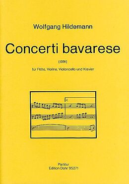 Wolfgang Hildemann Notenblätter Concerti bavarese für
