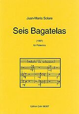 Juan María Solare Notenblätter 6 bagatelas für 3 Flöten