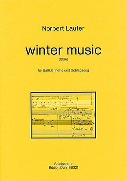 Norbert Laufer Notenblätter Winter Music für Bassklarinette