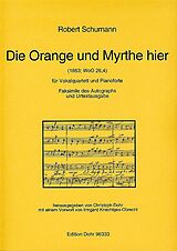 Robert Schumann Notenblätter Die Orange und Myrthe hier