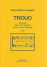 Heinz Martin Lonquich Notenblätter TRIDUO TERZA PARTE DELLA VITA CELESTE