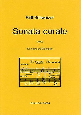 Rolf Schweizer Notenblätter Sonata corale