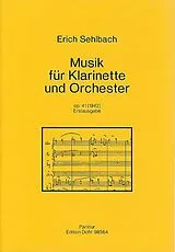 Erich Sehlbach Notenblätter Musik für Klarinette und Orchester (1942) op.41