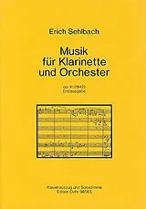Erich Sehlbach Notenblätter Musik für Klarinette und Orchester op.41 (1942)