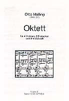 Otto Malling Notenblätter Oktett op.50 für 4 Violinen