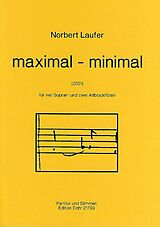 Norbert Laufer Notenblätter Maximal minimal
