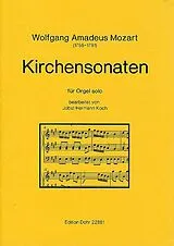 Wolfgang Amadeus Mozart Notenblätter Kirchensonaten