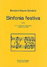 Bernard Wayne Sanders Notenblätter Sinfonia festiva für 2 Trompeten