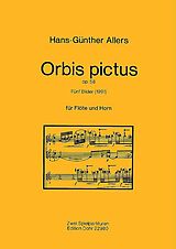 Hans Günter Allers Notenblätter Orbis pictus op.58 5 Bilder für