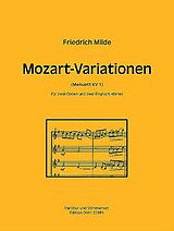 Friedrich Milde Notenblätter Mozart-Variationen für 2 Oboen
