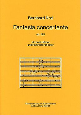 Bernhard Krol Notenblätter Fantasia concertante op.125