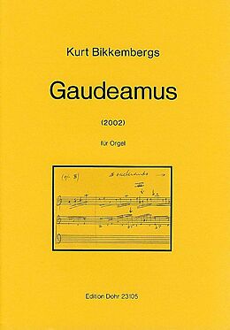 Kurt Bikkembergs Notenblätter Gaudeamus