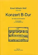 Ernst Wilhelm Wolf Notenblätter Konzert B-Dur