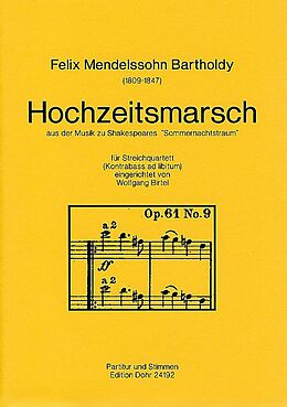 Felix Mendelssohn-Bartholdy Notenblätter Hochzeitsmarsch für