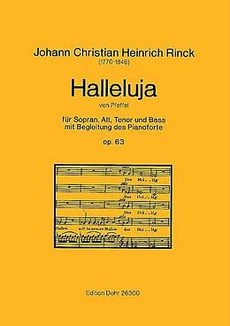 Johann Christian Heinrich Rinck Notenblätter Halleluja op.63 für
