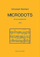 Christoph Weinhart Notenblätter Microdots 12 kurze Stücke